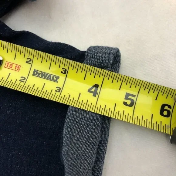 Justice Juniors Distressed Denim Cuffed Jean Shorts Size 16 Plus. WS - Picture 5 of 5